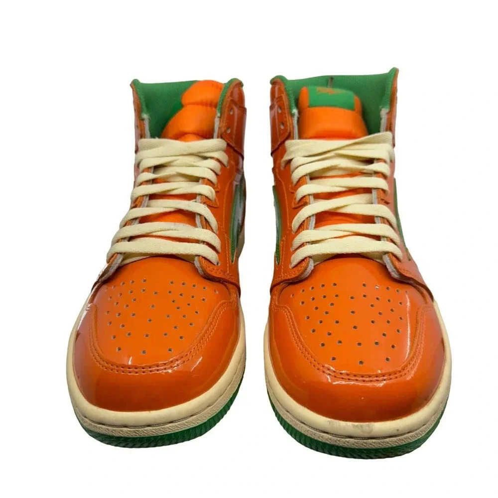 Reves Sport Paris Mens Shoes Kool Kiy '85 Hi Top Athletic Sneakers Orange 9.5 - Picture 3 of 8